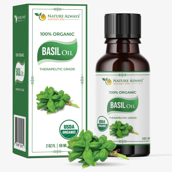 Nature Always' Organic Basil Essential Oil