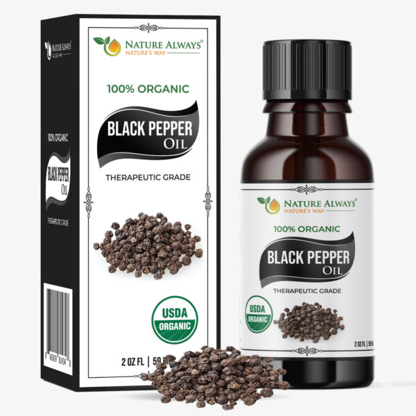 Nature Always' Organic Black Pepper Essential Oil