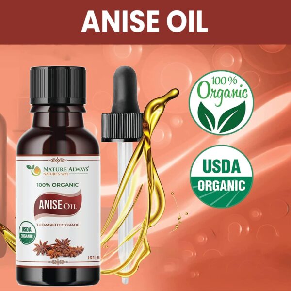 USDA Certified Nature Always' Organic Anise Essential Oil