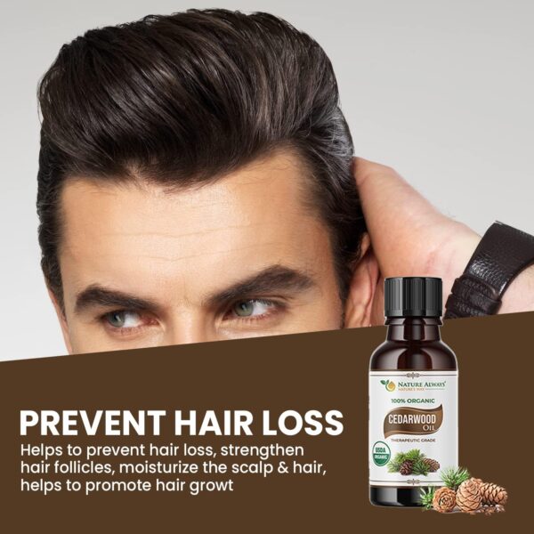 Nature Always' Organic Cedarwood Essential Oil Benefits for Hair