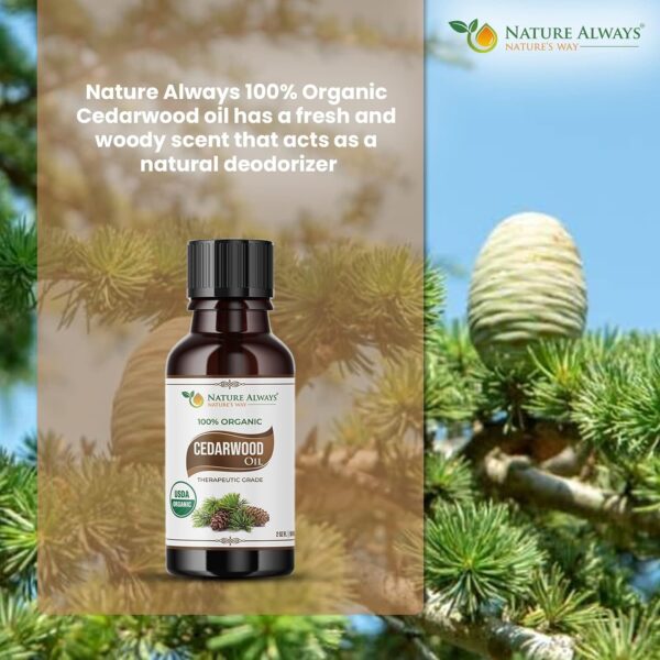 Nature Always' Organic Cedarwood Essential Oil Benefit