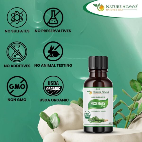 Nature Always' Organic Rosemary Essential Oil